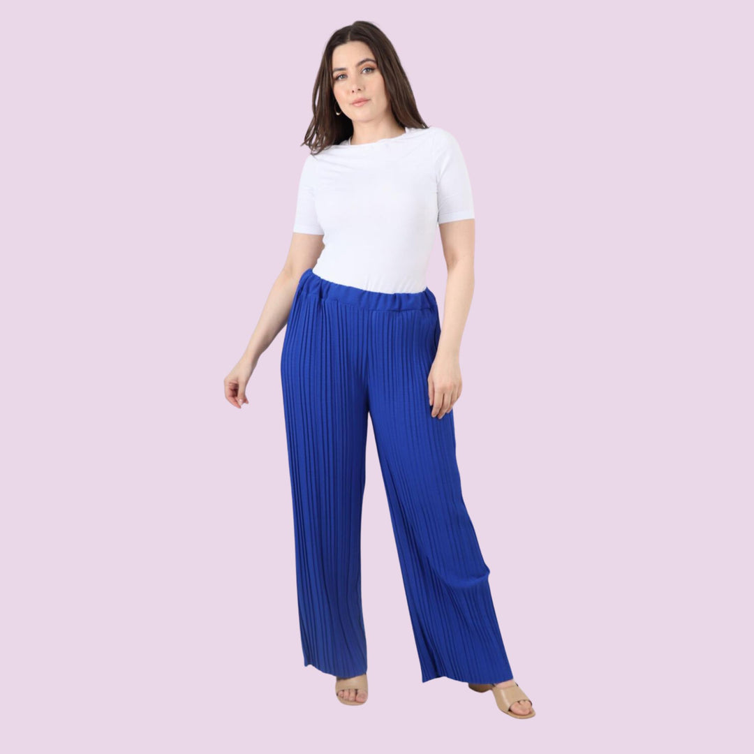 Pleated Elasticated Waist Trouser