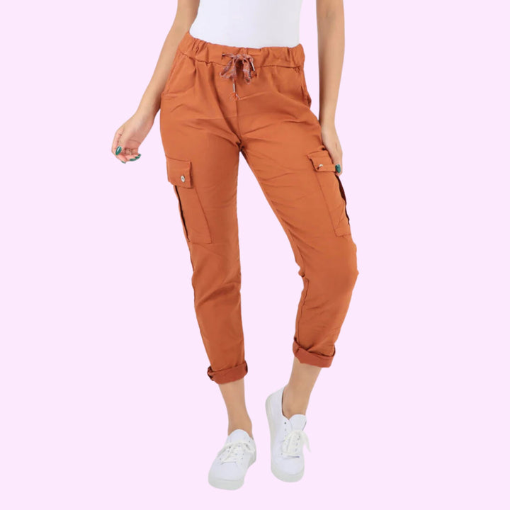 Italian Drawstring Waistband Magic Cargo Trouser