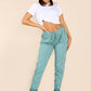 Italian Glitter Drawstring Waistband Magic Pants