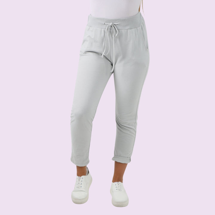 Plain Drawstring Magic Joggers