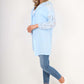 Italian Lace Sleeve Hooded Long Cardigan