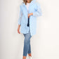 Italian Lace Sleeve Hooded Long Cardigan