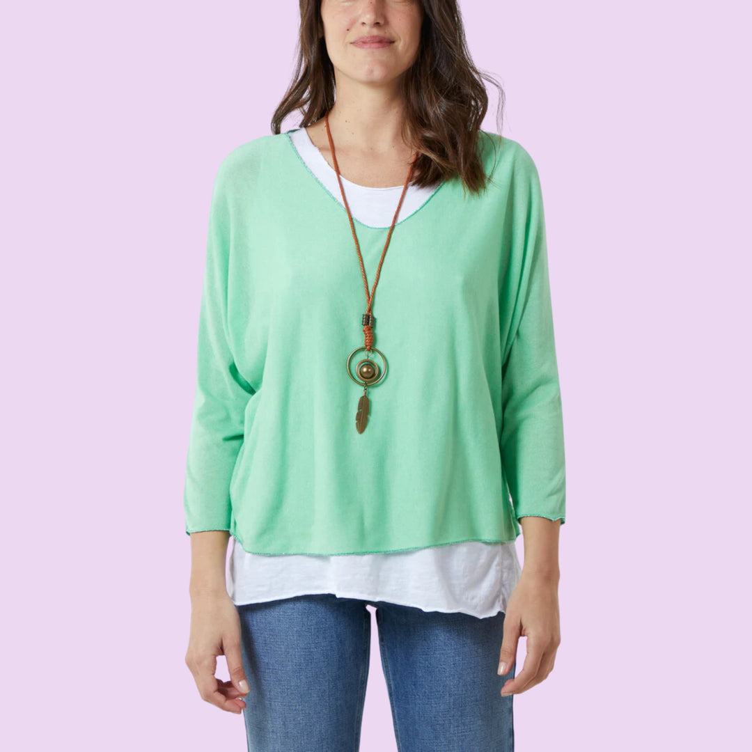 Necklace Double Layer Top