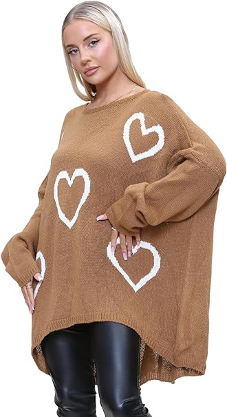 5 Heart Oversized Jumper