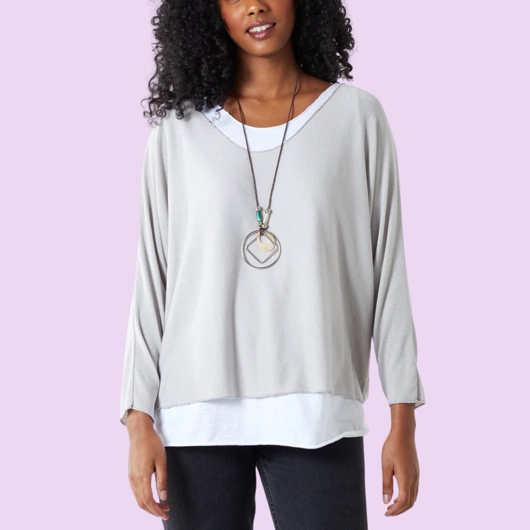 Necklace Double Layer Top