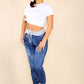 Italian Plain Drawstring Cotton Joggers
