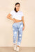 Italian Star Print Drawstring Cotton Joggers