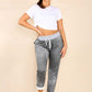 Italian Plain Drawstring Cotton Joggers