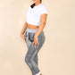 Italian Plain Drawstring Cotton Joggers