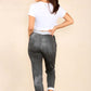 Italian Plain Drawstring Cotton Joggers