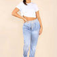 Italian Plain Drawstring Cotton Joggers