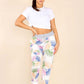 Italian Aboriginal Print Drawstring Cotton Joggers