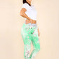 Italian Floral Print Drawstring Cotton Joggers