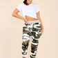 Italian Camouflage Drawstring Cotton Joggers