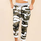 Italian Camouflage Drawstring Cotton Joggers