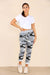 Italian Camouflage Drawstring Cotton Joggers