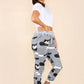 Italian Camouflage Drawstring Cotton Joggers