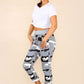 Italian Camouflage Drawstring Cotton Joggers