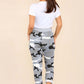 Italian Camouflage Drawstring Cotton Joggers