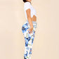 Italian Floral Print Drawstring Cotton Joggers