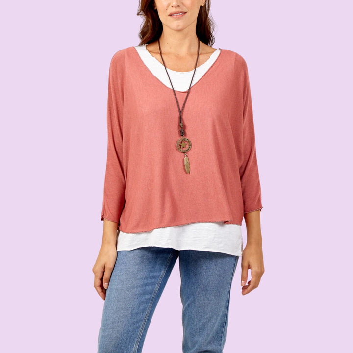 Necklace Double Layer Top