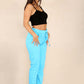 Italian Glitter Drawstring Waistband Magic Pants