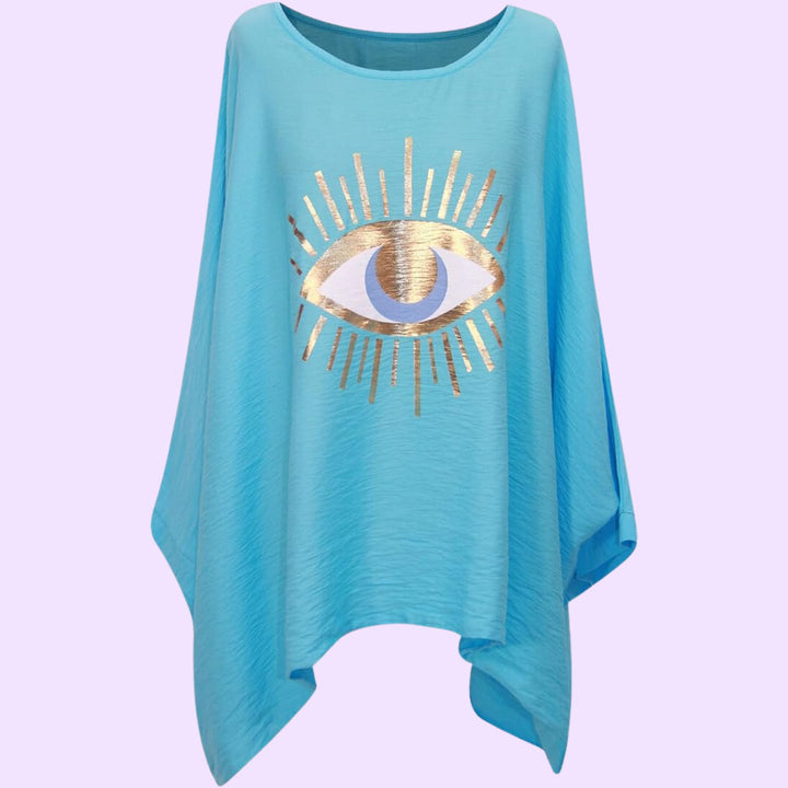 Italian Evil Eye Kimono Fashion Top