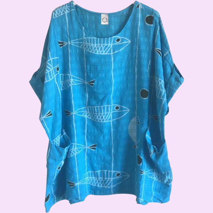 Italian Fish Print Top