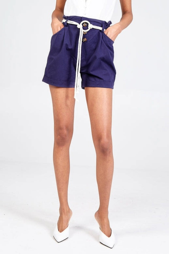 Turnback Rope Detail Shorts