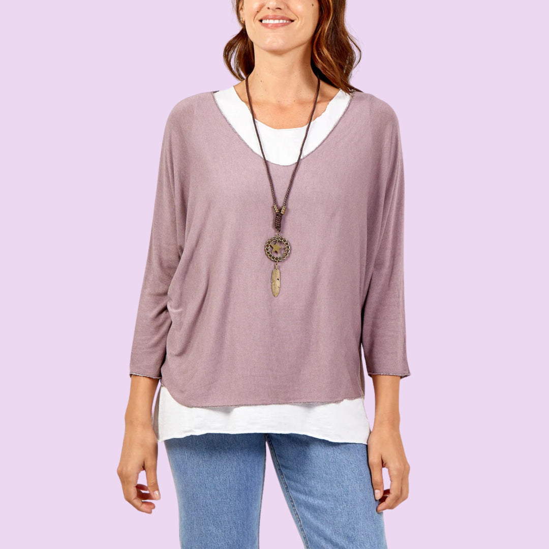 Necklace Double Layer Top