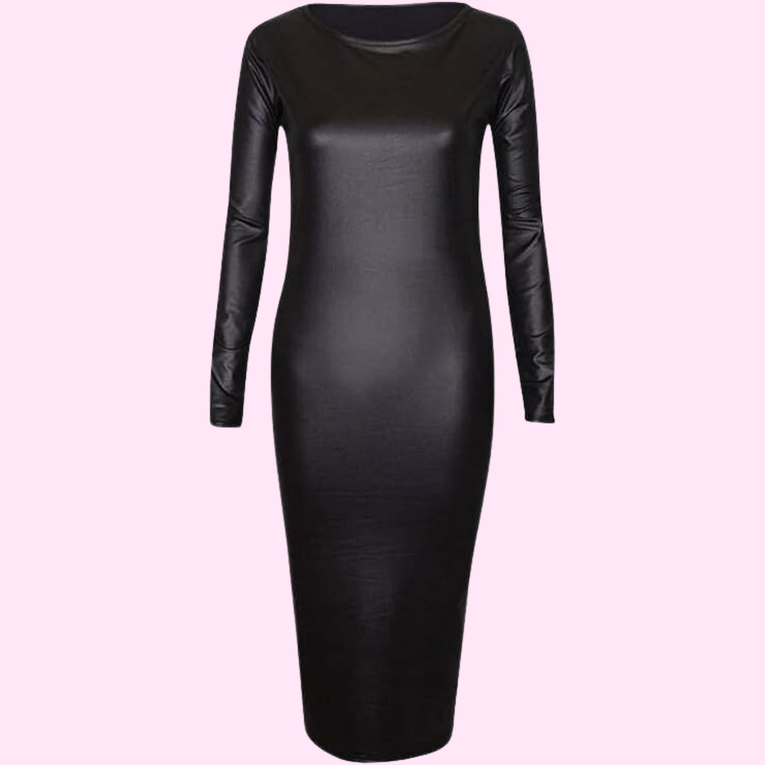 Long Sleeve Bodycon Midi Dress