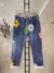 Italian Daisy Flower Printed Cotton Joggers