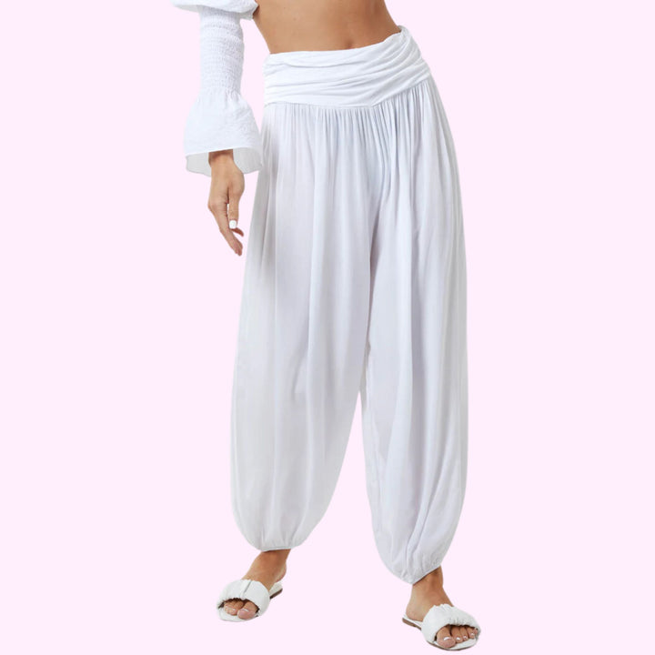 HAREM JERSEY WAISTBAND TROUSERS