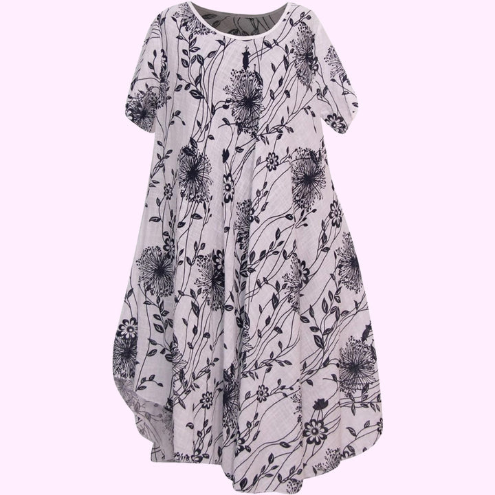 Italian A-Line Flowy Swing Dress