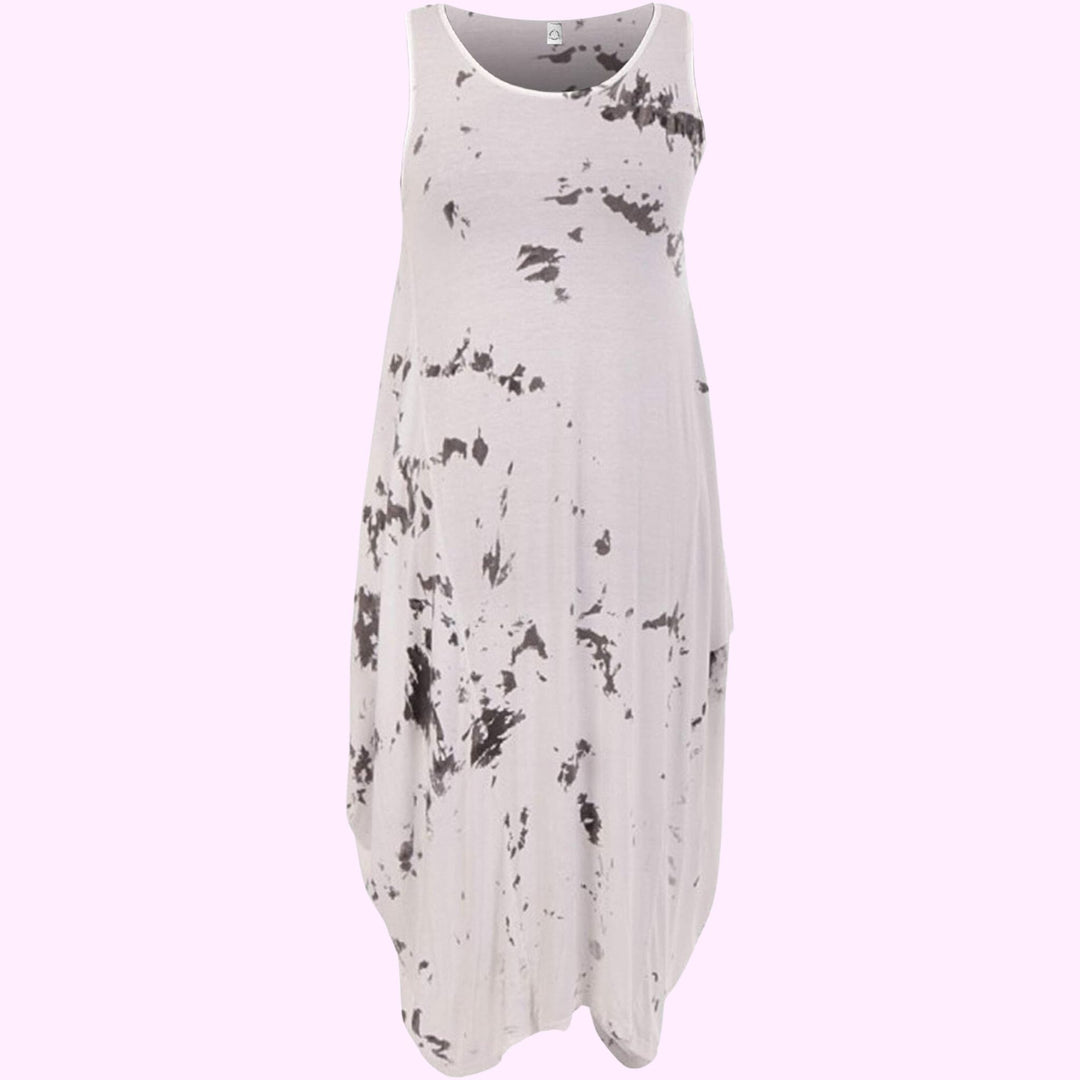 Italian Ladies Tie Dye Print Dress