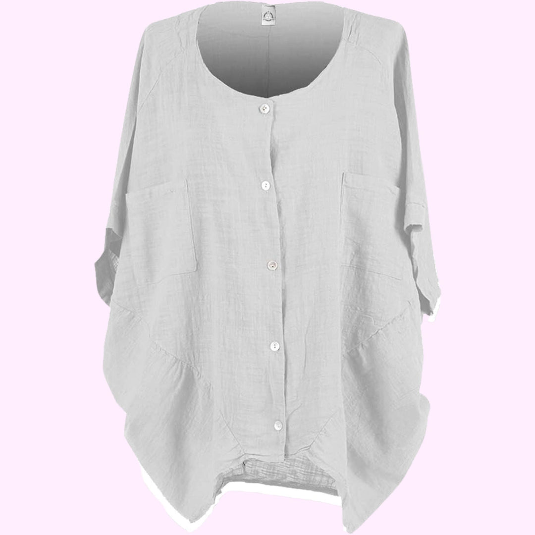 Italian Plain Kimono Batwing Top