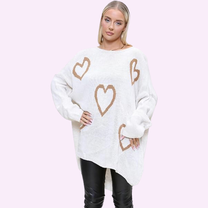 5 Heart Oversized Jumper