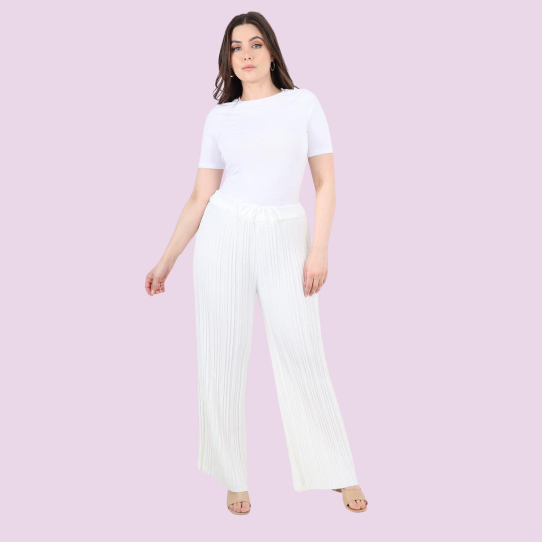 Pleated Elasticated Waist Trouser