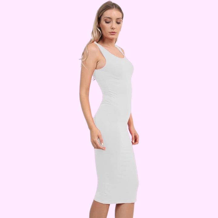 Sleeveless Bodycon Midi Dress