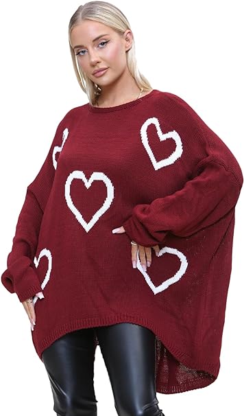 5 Heart Oversized Jumper