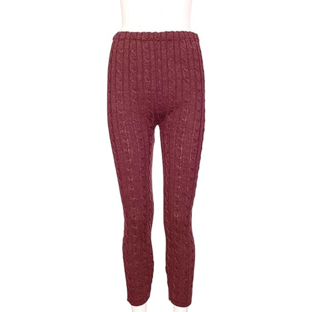 Chunky Cable Knitted Leggings