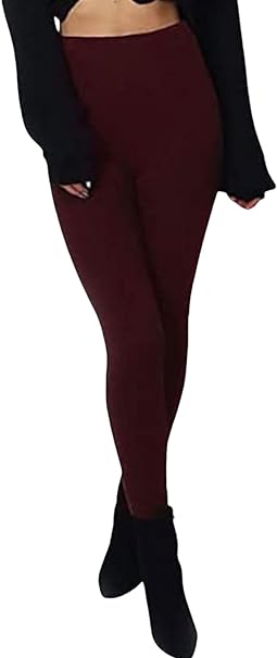 Full Length Plain Knitted Leggings