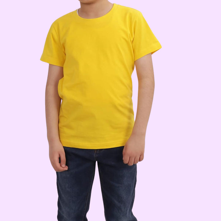 Kids Short Sleeve Round Neck T-Shirt