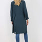 Italian Front Button Fastening Longline Cotton Cardigan