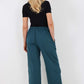 Italian Drawstring Hem Cotton Trousers With Side Pockets