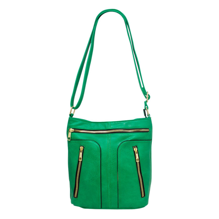 Multi-zip Ladies Crossbody