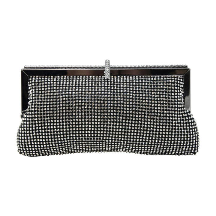 Diamante Clasp Clutch Bag