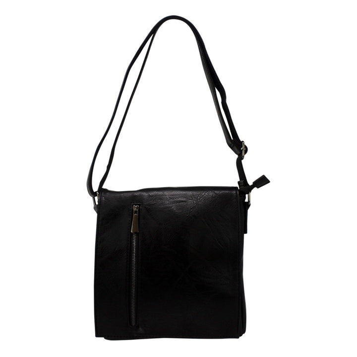 Classic Crossbody Bag with Front Zipper