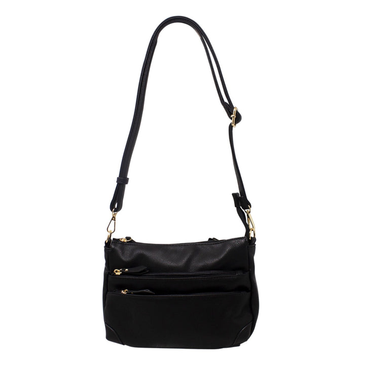 Small Double Front Zipper Crossbody