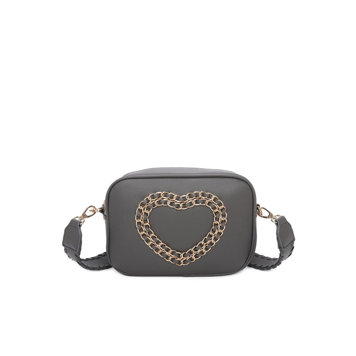 JM1356 Heart embroidered Cross body bag